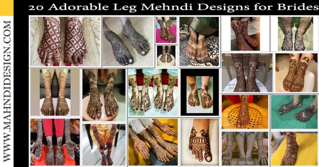 Leg Mehndi Design Bride
