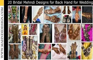 Bridal Mehndi Design for Back Hand