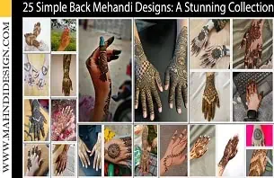 Mehandi Designs Simple Back