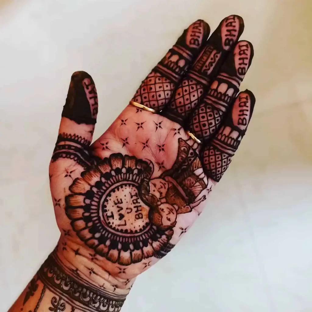 Mehndi Designs for Raksha Bandhan