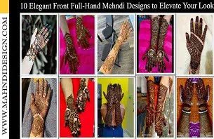 Elegant Front Full Hand Mehndi Design