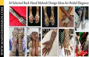 Back Hand Mehndi Design for Bridal