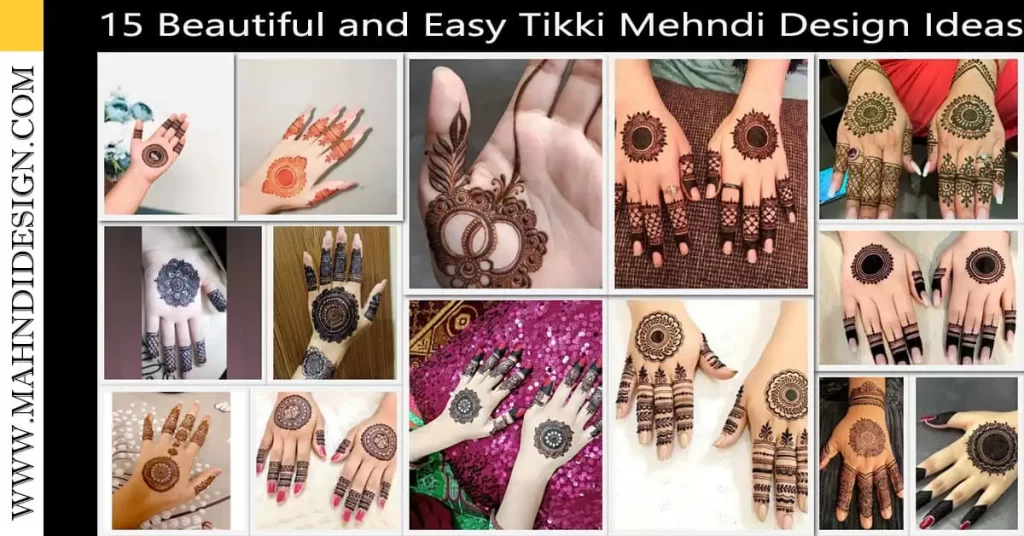 Tikki Mehndi Designs Easy