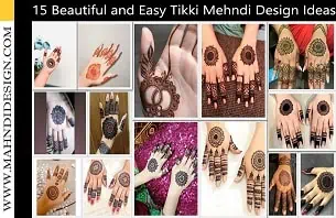 Tikki Mehndi Designs Easy