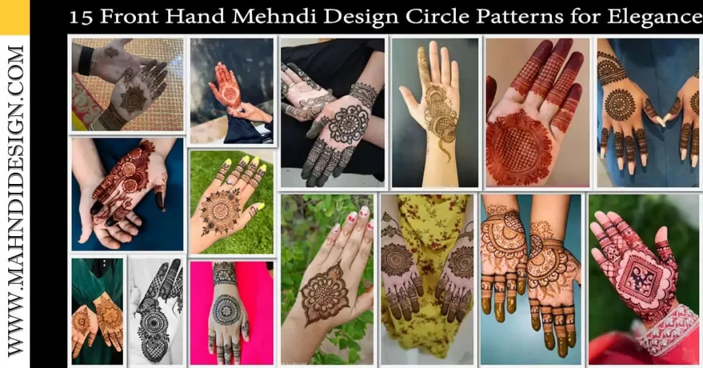 Front Hand Mehndi Design Circle