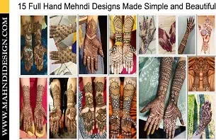 Mehndi Design Full Hand Easy and Beautiful