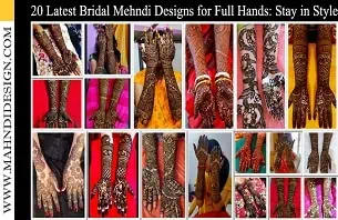 Latest Bridal Mehndi Designs for Full Hands