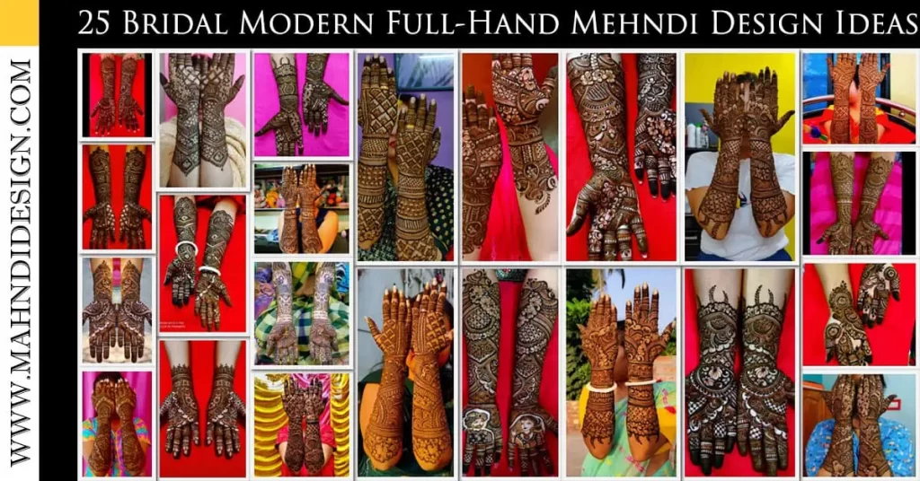 Bridal Modern Full Hand Mehndi Design