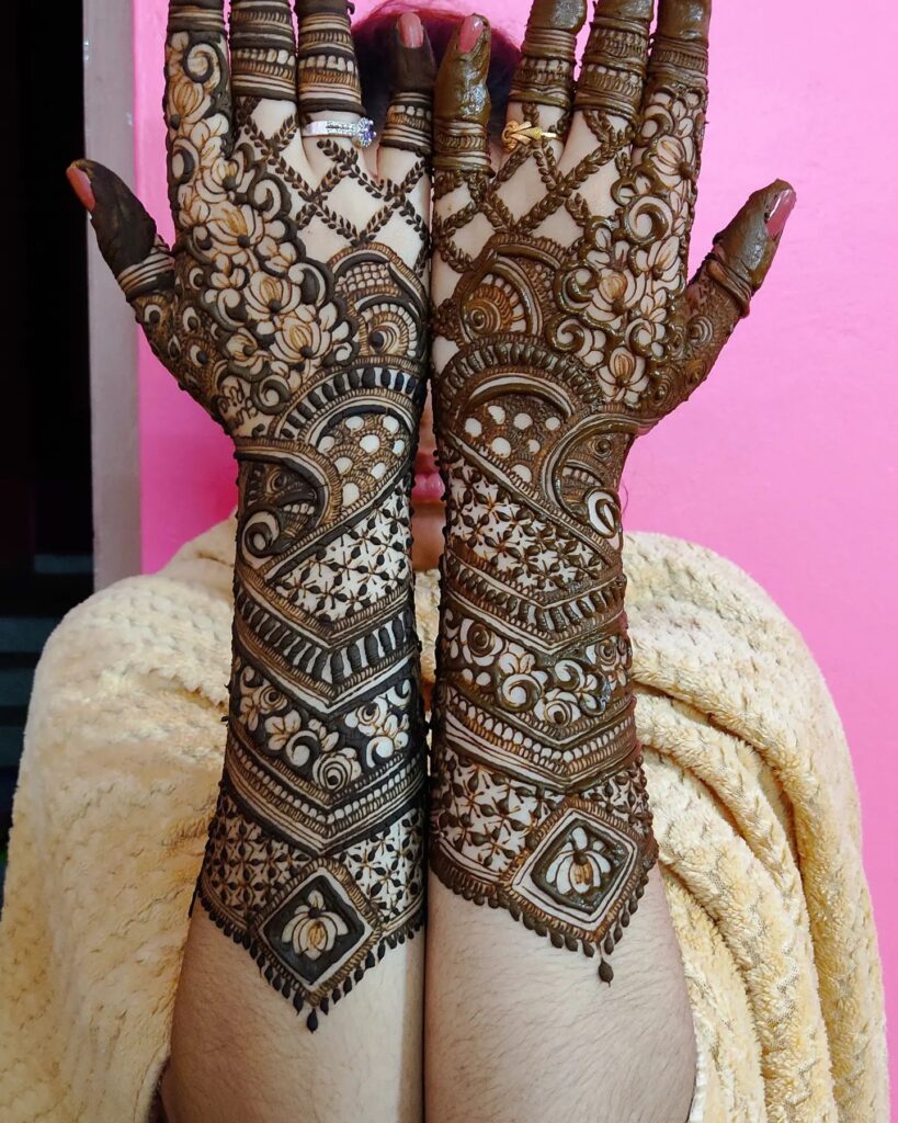 Bridal Modern Full Hand Mehndi Design