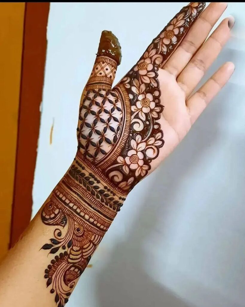 Mehndi Front Hand Design Easy