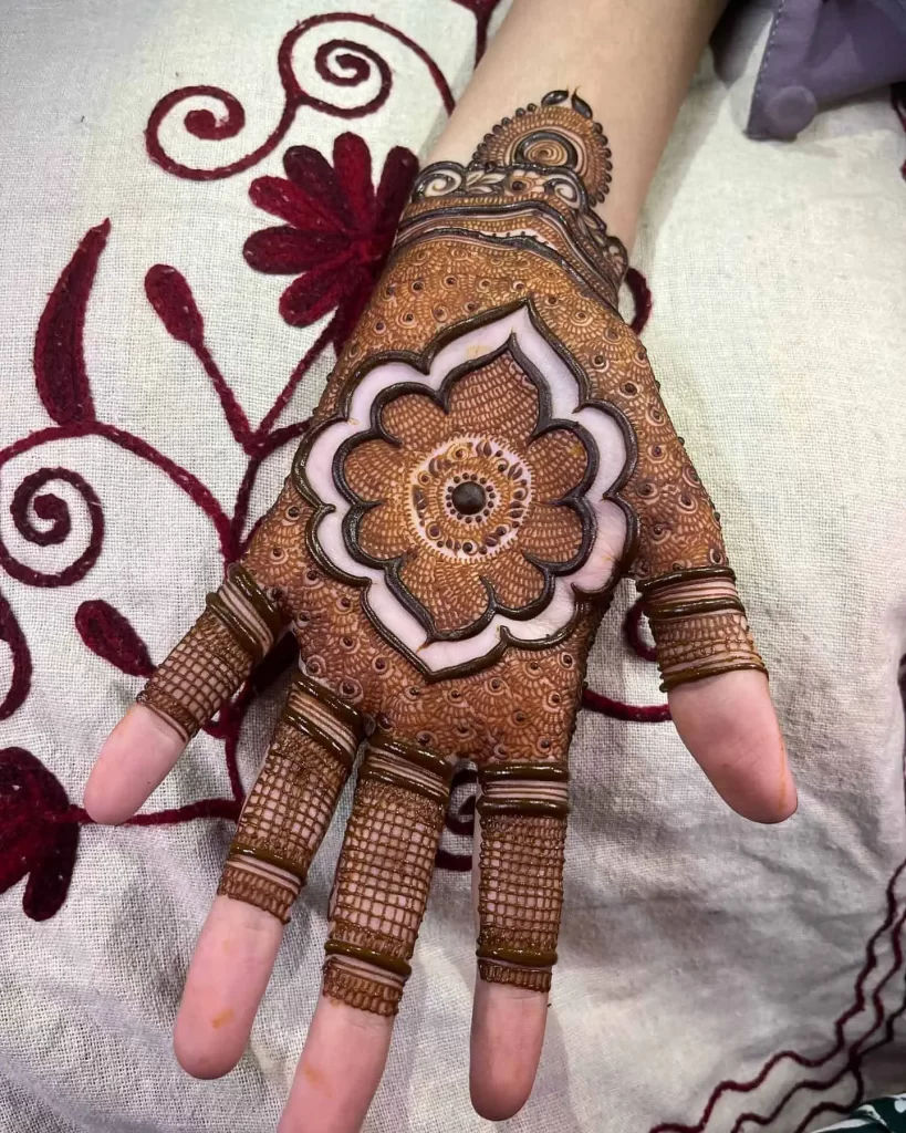 Mehndi Front Hand Design Easy