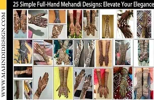 Mehandi Designs Simple Full Hand