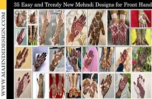 New Mehndi Design Front Hand Easy