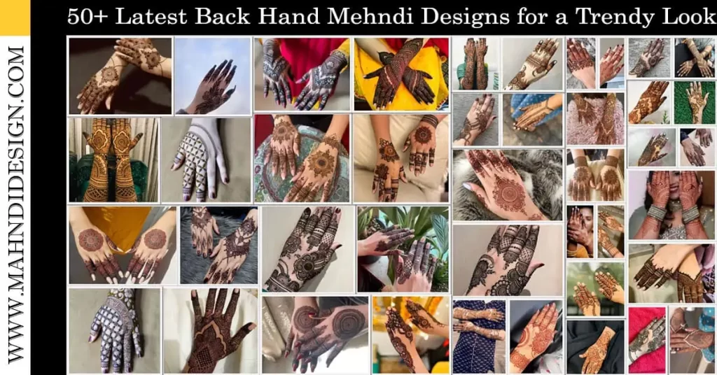 New Mehndi Design for Back Hand