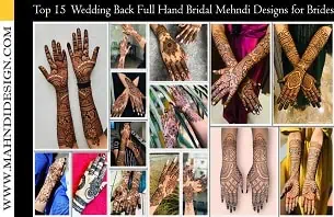 Wedding Back Full Hand Bridal Mehndi Design