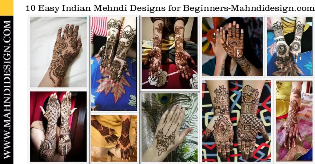 Easy Indian Mehndi Designs for Beginners