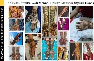 Jhumka Wali Mehndi Design