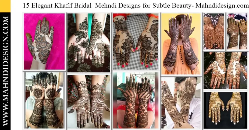 Khafif Bridal Mehndi Design