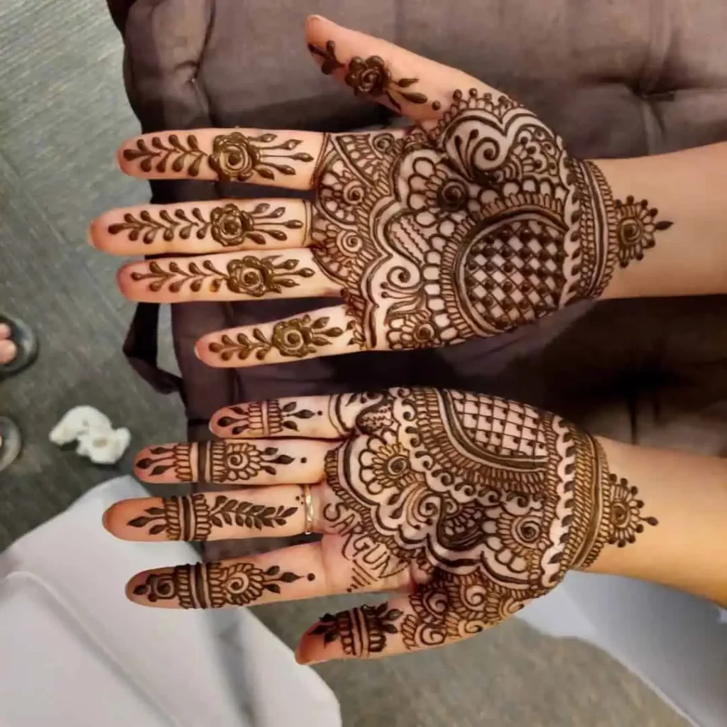 Arabic Mehndi Design for Wedding
