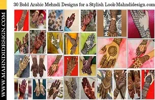 Bold Arabic Mehndi Designs