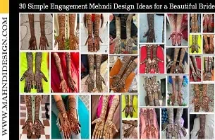 Engagement Mehndi Design Simple