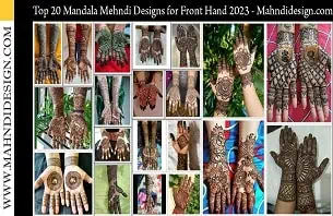 Mandala Mehndi Design for Front Hand