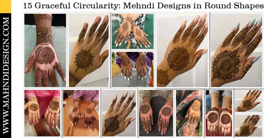 Mehndi Design in Round Shape