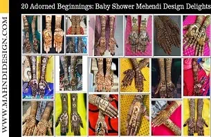 Baby Shower Mehendi Design