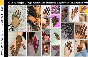 Easy Finger Design Mehndi