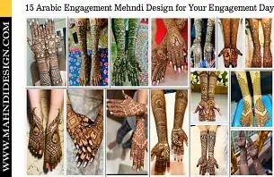 Arabic Engagement Mehndi Design