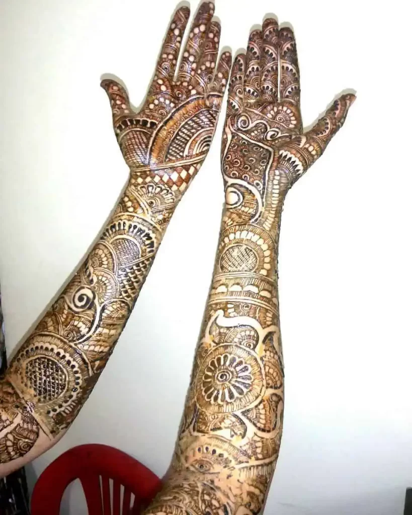 Traditional Mehndi Designs for Bride