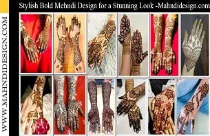 Stylish Bold Mehndi Design
