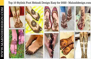 Stylish Foot Mehndi Design Easy