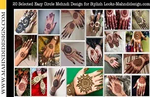Easy Circle Mehndi Design