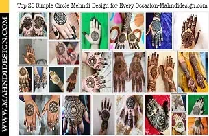 Simple Circle Mehndi Design