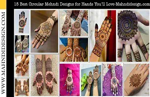 Circular Mehndi Designs for Hands