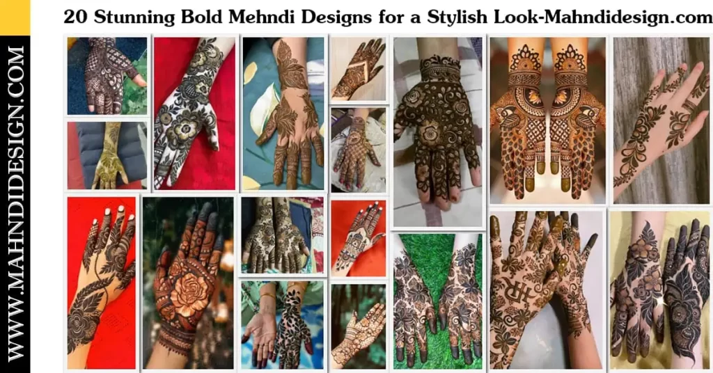 Bold Mehndi Designs