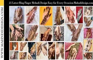 Ring Finger Mehndi Design Easy