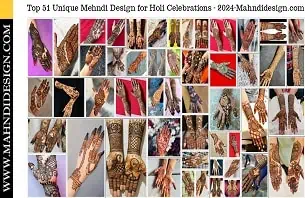 Mehndi Design for Holi