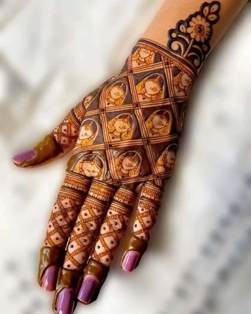 Attractive Mehndi Designs for Back Hand